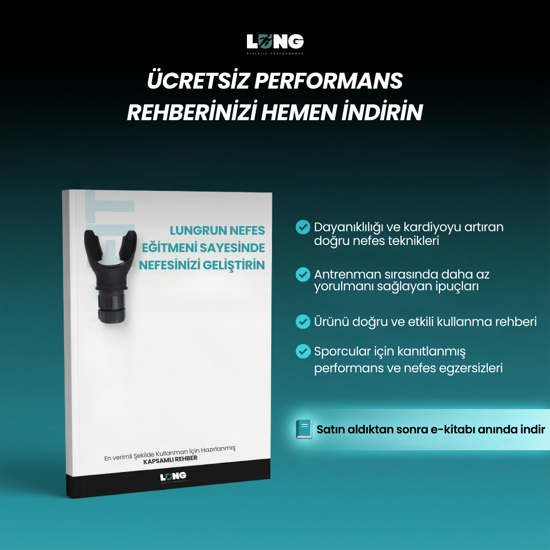 LUNGRUN™ Nefes Antrenman Cihazı + Ücretsiz Egzersiz Kılavuzu